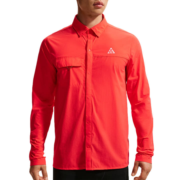 Nike Nike ACG Running Jackets Men's Light Red/Peak White Lapel Moderate Other
