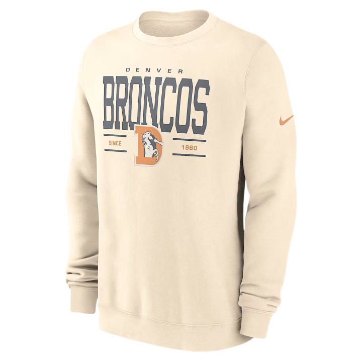Nike Nike NFL Sweatshirts Men's Natural Crew Neck Moderate