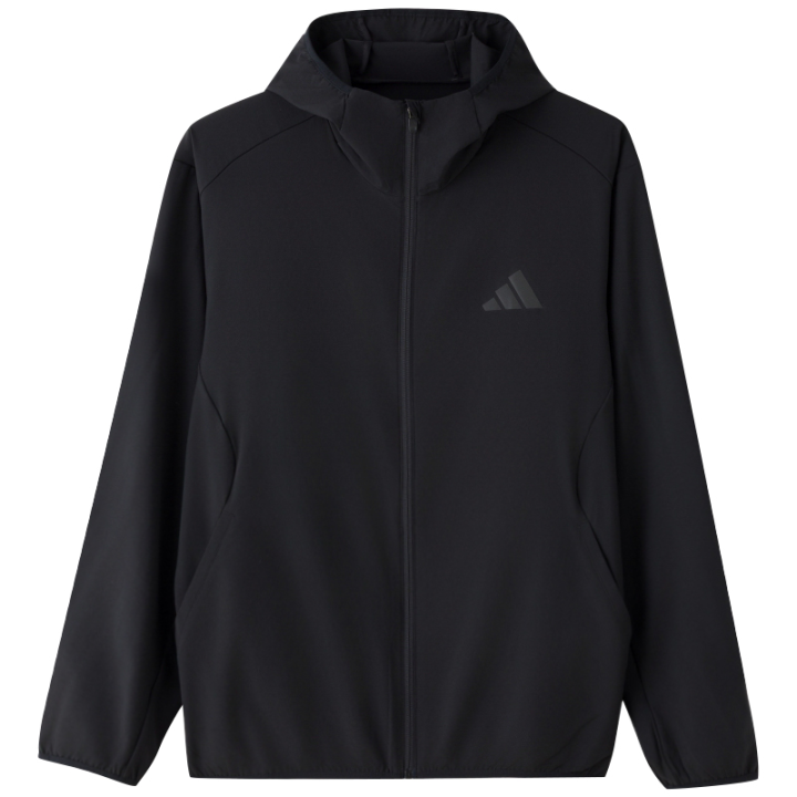 Adidas Adidas Jackets Men's Black Hooded Non Detachable Moderate Other