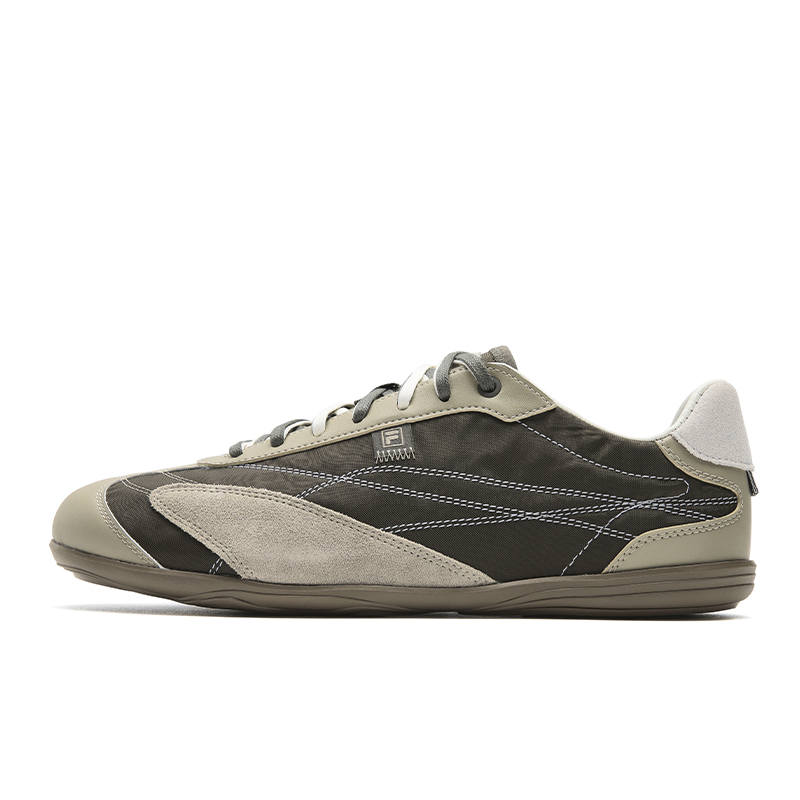 FILA RITMO SLEEK Skateboard Shoes Men's Low Top Asphalt Road Gray/Coriander Brown