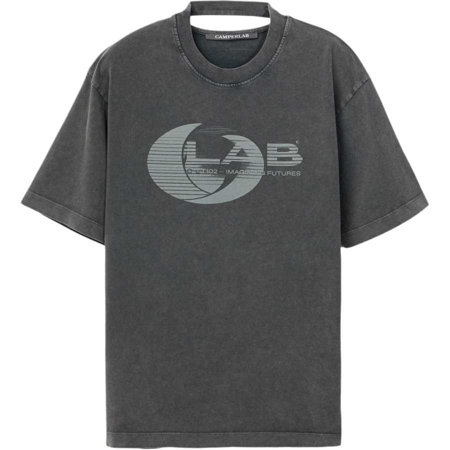 CAMPERLAB T Shirts Men's Black Crew Neck Moderate Straight Fit
