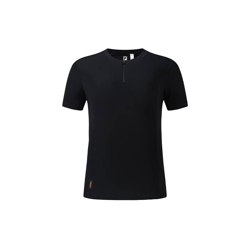 FILA EXPLORE T Shirts Women's Pitch Black Crew Neck Moderate Other