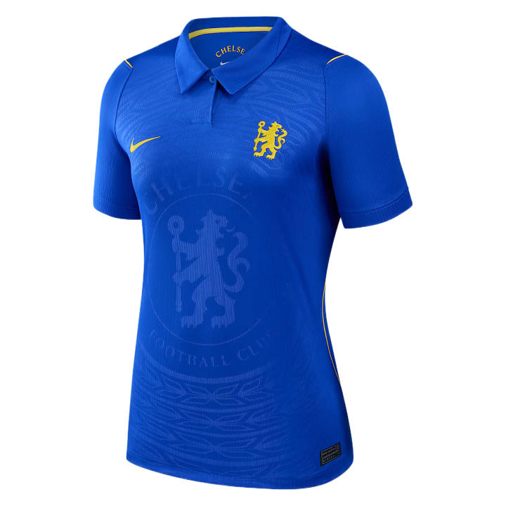 Nike Nike Chelsea Soccer Jerseys Women's Blue Polo Collar Moderate