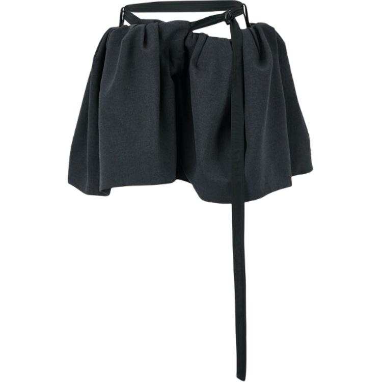 TOGA VIRILIS Casual Short Skirts Women's Dark Gray Moderate Short Skirt