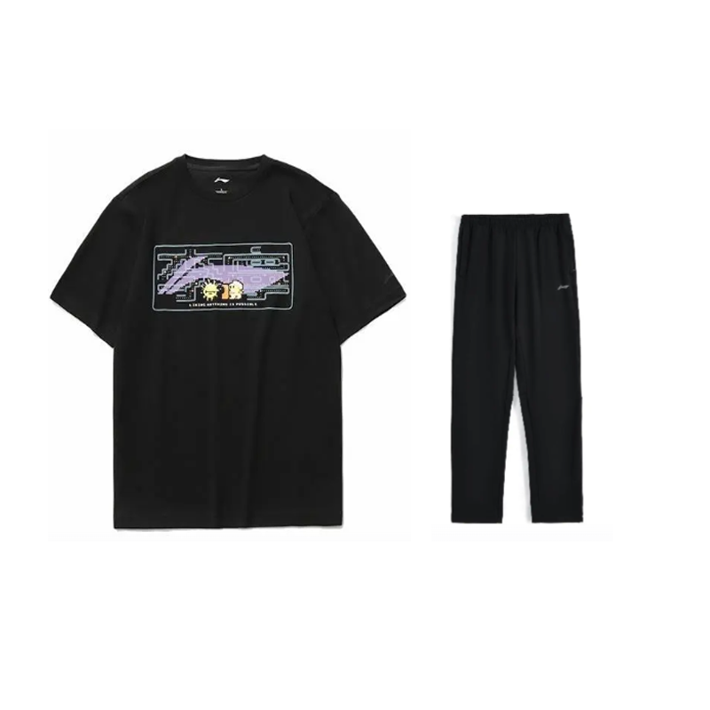 Li-Ning Li Ning Casual Sportswear Men's Crew Neck Moderate
