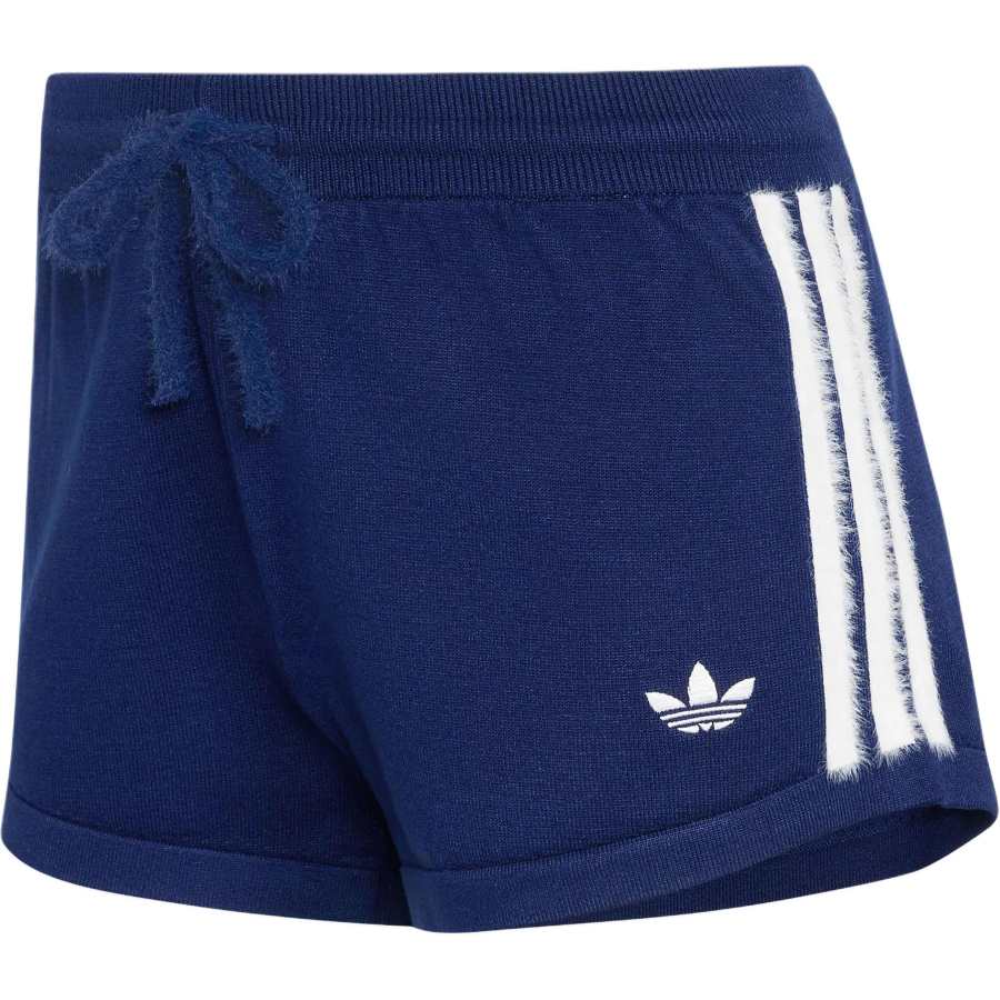 Adidas Originals KNITTED Sports Shorts Women's Dark Blue/White Moderate