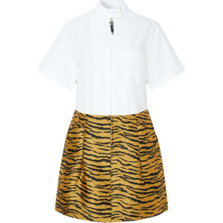 TOGA VIRILIS Long Sleeved Dresses Women's Multicolor Stand Collar Moderate Short Skirt Other