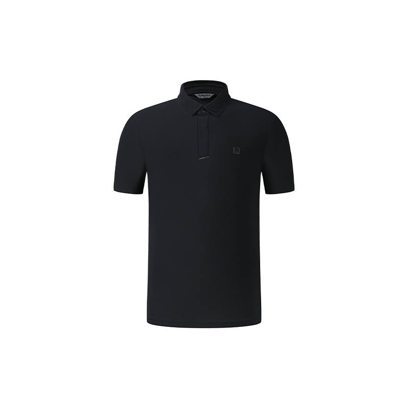 FILA Golf Polo Shirts Men's Pitch Black Polo Collar Moderate Other