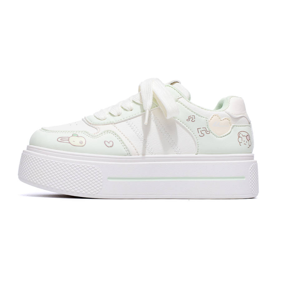 WARRIOR Casual Shoes Women's Low Top Beige/Pink, Beige/Light Blue, Beige/Light Green