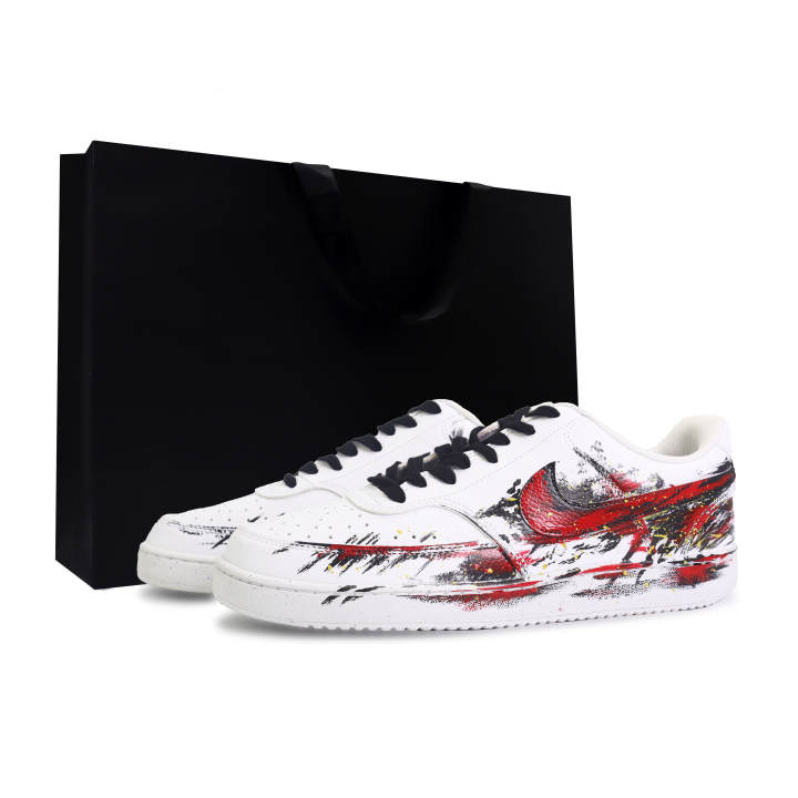 Nike Nike Court Vision 1 Skateboard Shoes Unisex Low Top Black/Gold