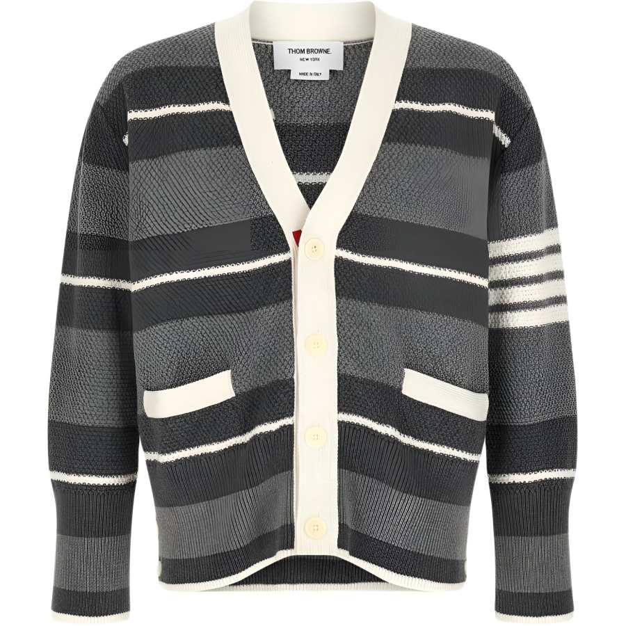 THOM BROWNE Thom Browne Striped Cardigan