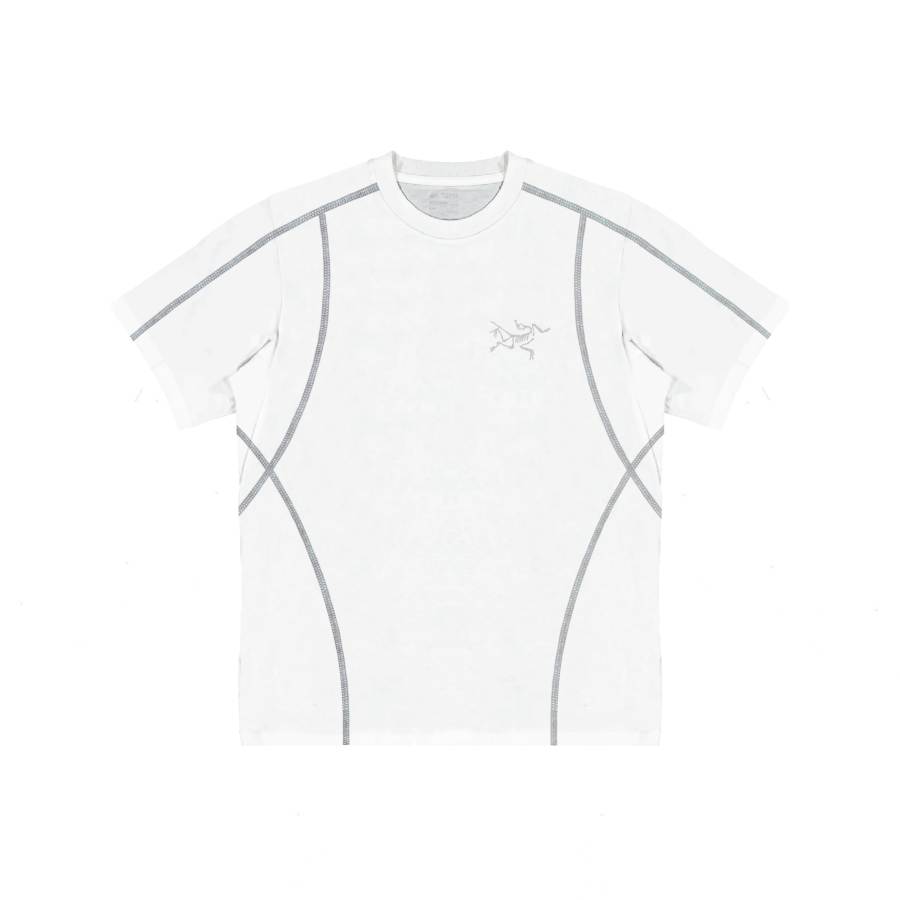 Arcteryx KRAGG T Shirts Unisex White/White Crew Neck Moderate