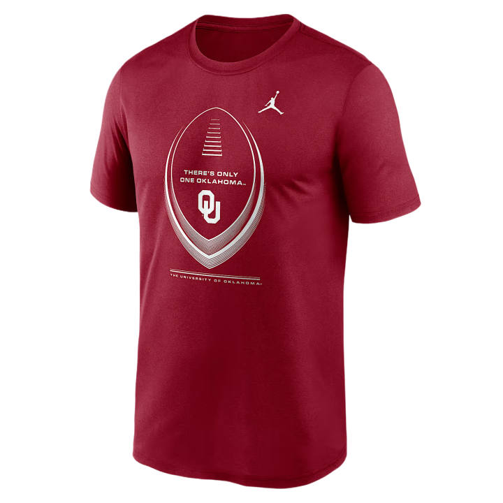Nike Nike Dri Fit College T Shirts Men's Scarlet Crew Neck