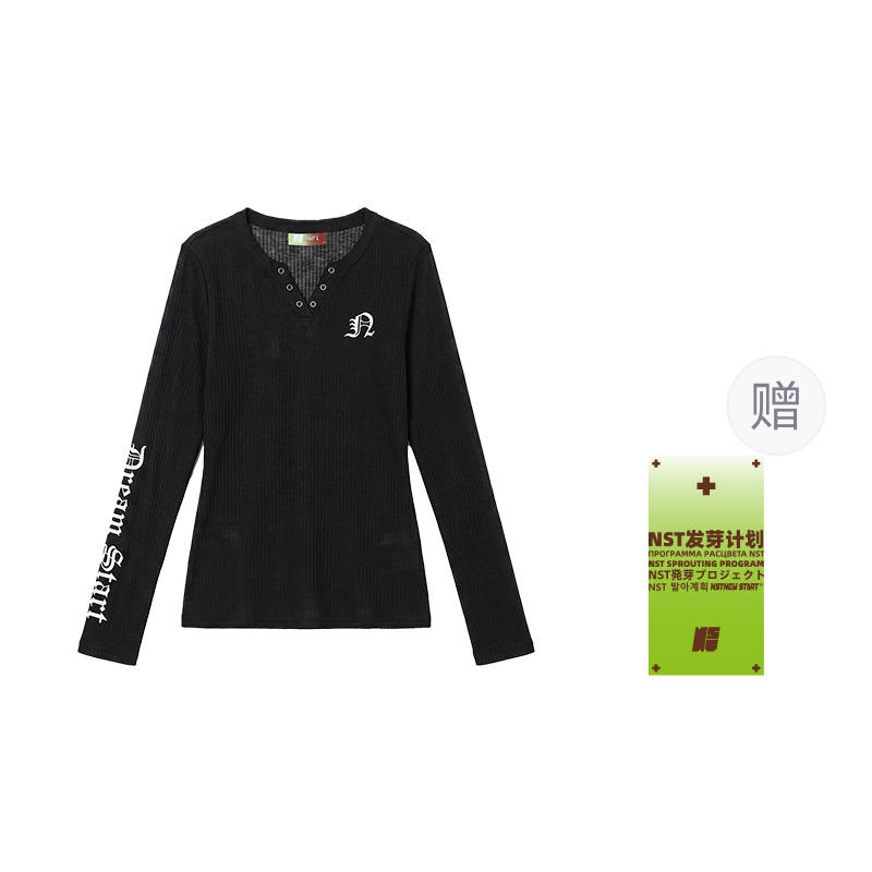 NSTNEW START Knitwear Women's Half Open Collar Thin Straight Fit