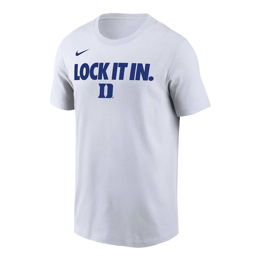 Nike Nike Dri Fit College T Shirts Men's White Crew Neck Moderate