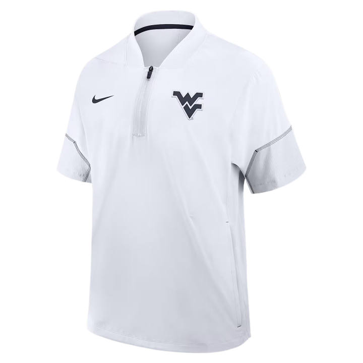 Nike Nike Jackets Men's White/Collegiate Marine Blue Baseball Collar Moderate Straight Fit