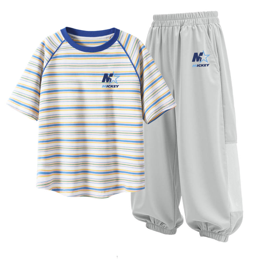 Disney Kids Casual Sportswear Crew Neck Thin Stretch Breathable