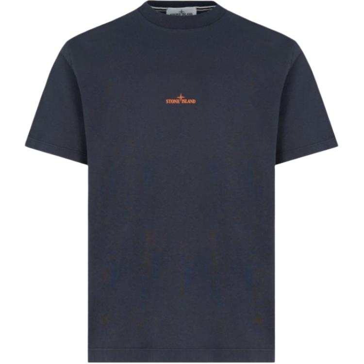 STONE ISLAND FW26 T Shirts Men's Marine Blue Crew Neck