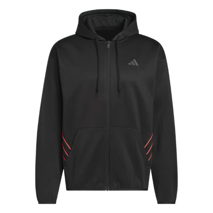 Adidas Adidas Jackets Men's Black/Sun Turbo Hooded Non Detachable Moderate Other