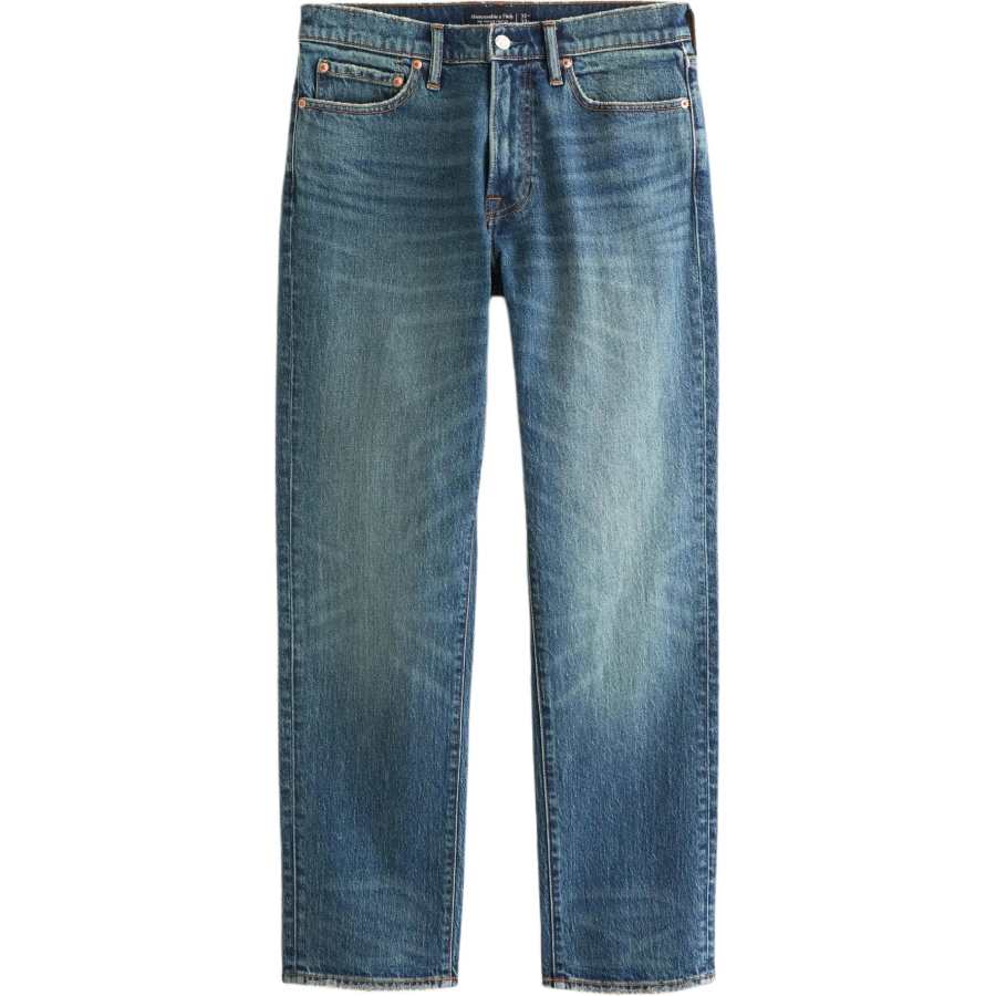 Abercrombie&Fitch Jeans Men's Dark Color Washed Straight Fit Pants
