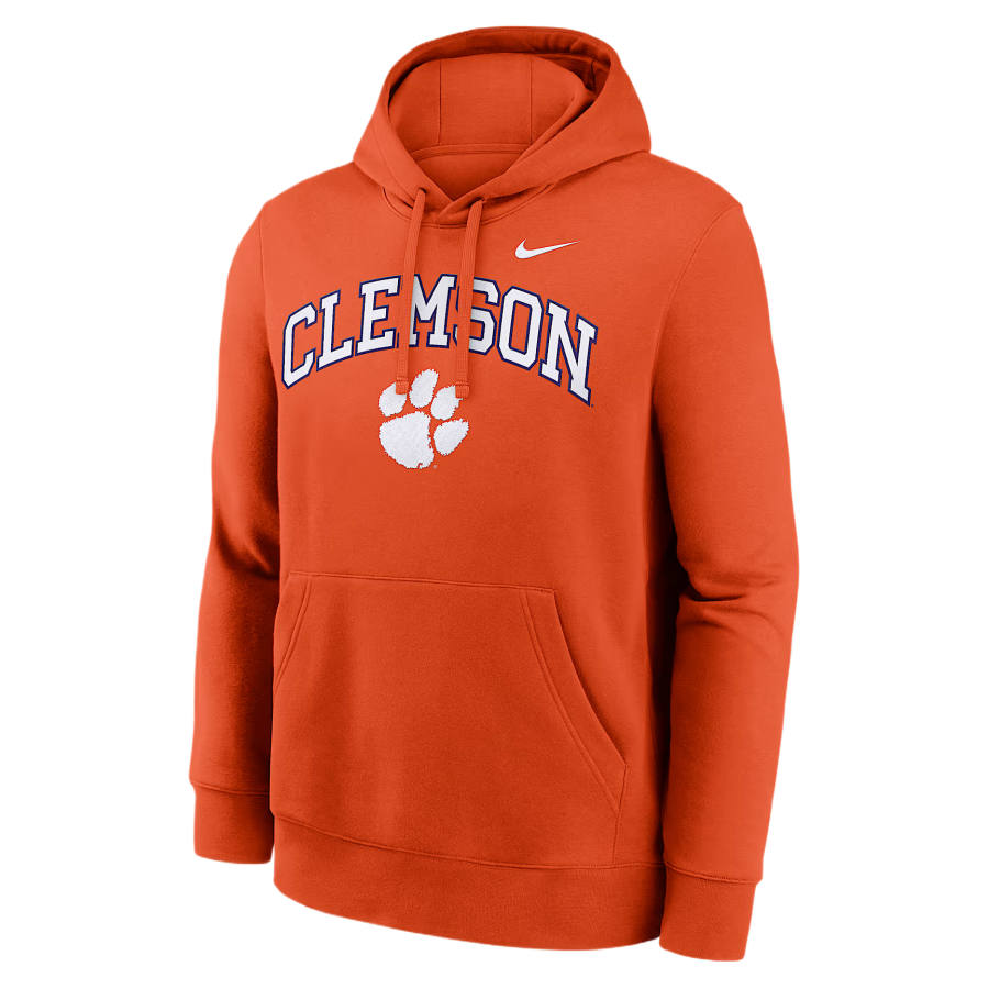 Nike Nike College Sweatshirts Men's Orange Hooded Non Detachable Moderate