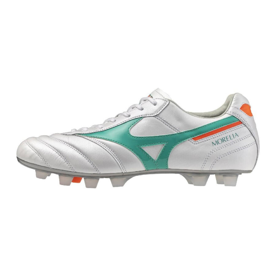 Mizuno MORELIA 2 Soccer Shoes Unisex Ultra White/Green