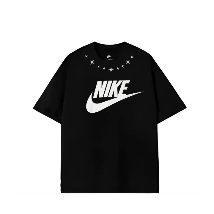 Nike Nike Sportswear T Shirts Unisex Black Crew Neck Moderate Straight Fit