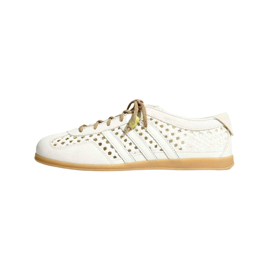 Adidas Originals Gazelle Skateboard Shoes Women's Low Top Jade White/Light Khaki