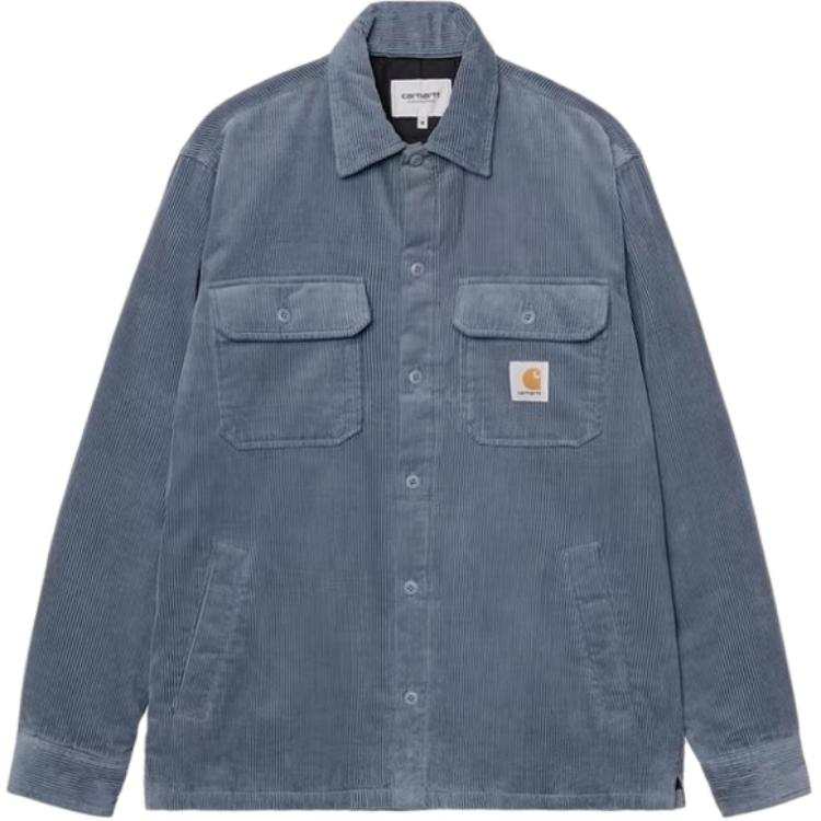 Carhartt WIP Shirts Men's Blue Lapel Moderate Other