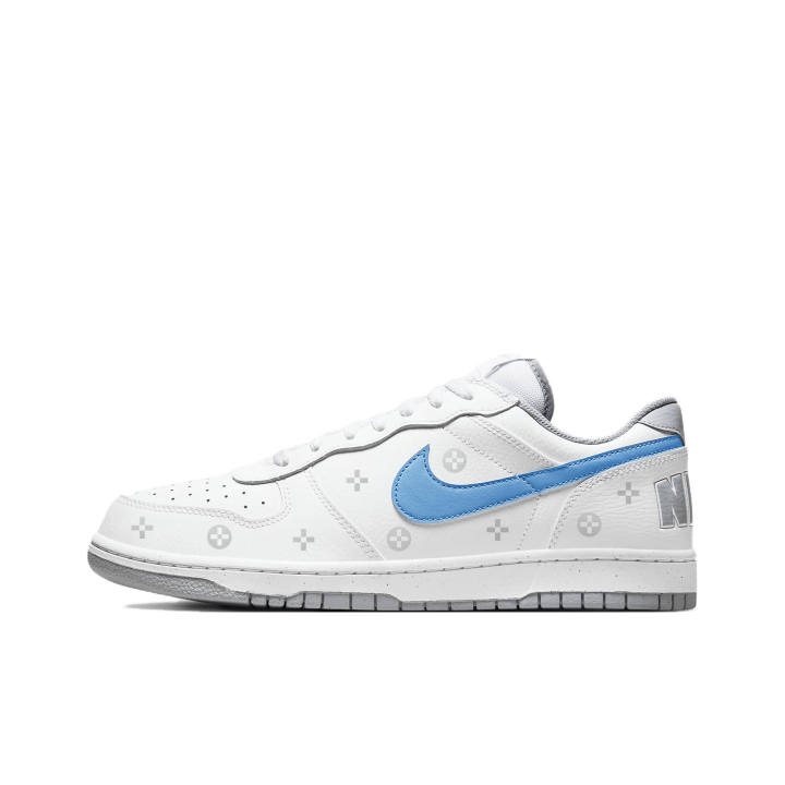 Nike Nike Big Skateboard Shoes Men's Low Top White/Gray