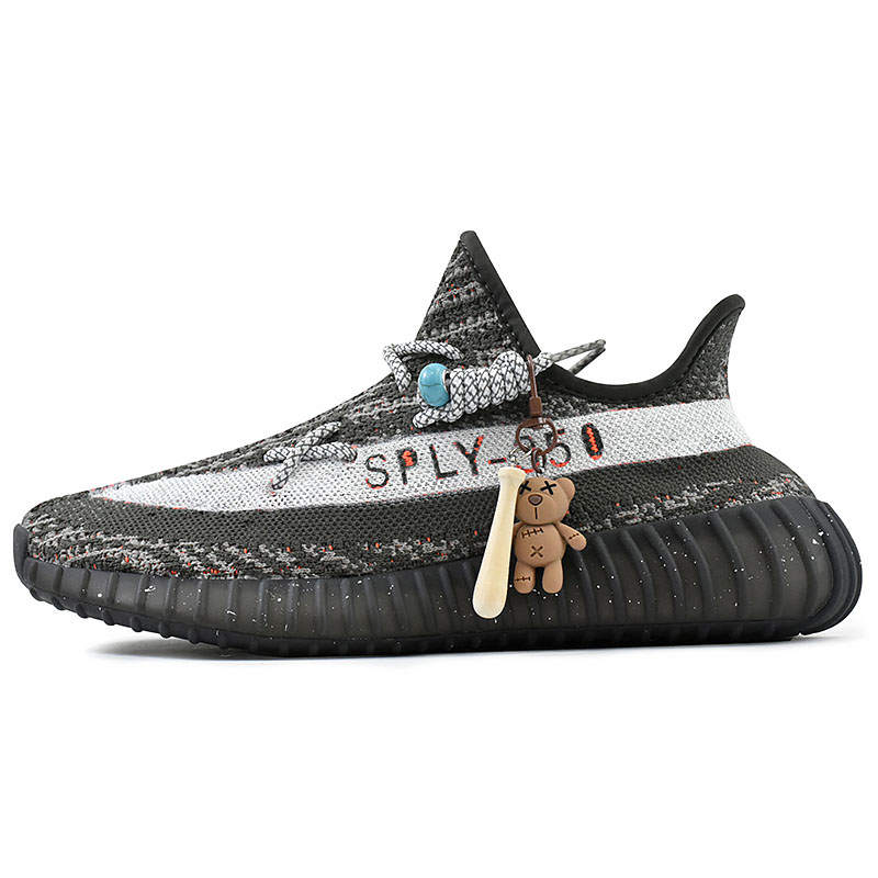Adidas Originals Yeezy Boost 350 V2 Casual Shoes Unisex Low Top Black, White