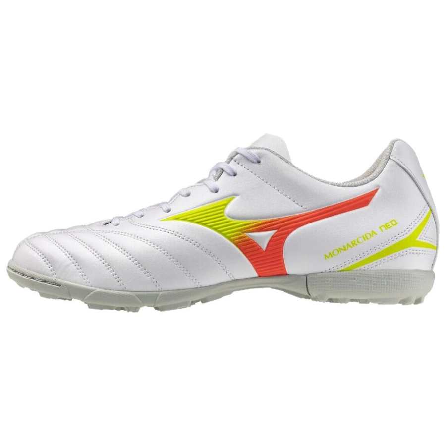 Mizuno Monarcida Neo 3 Soccer Shoes Unisex White × Yellow × Orange