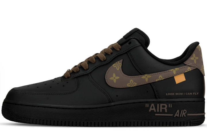 Nike Nike Air Force 1 Skateboard Shoes Unisex Low Top Black/Brown