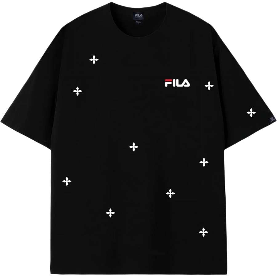 FILA T Shirts Unisex Black Crew Neck