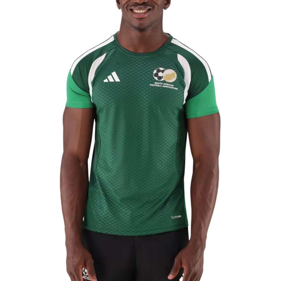 Adidas Adidas South Africa National Team Soccer Jerseys Men's Dark Green Team Crew Neck Moderate