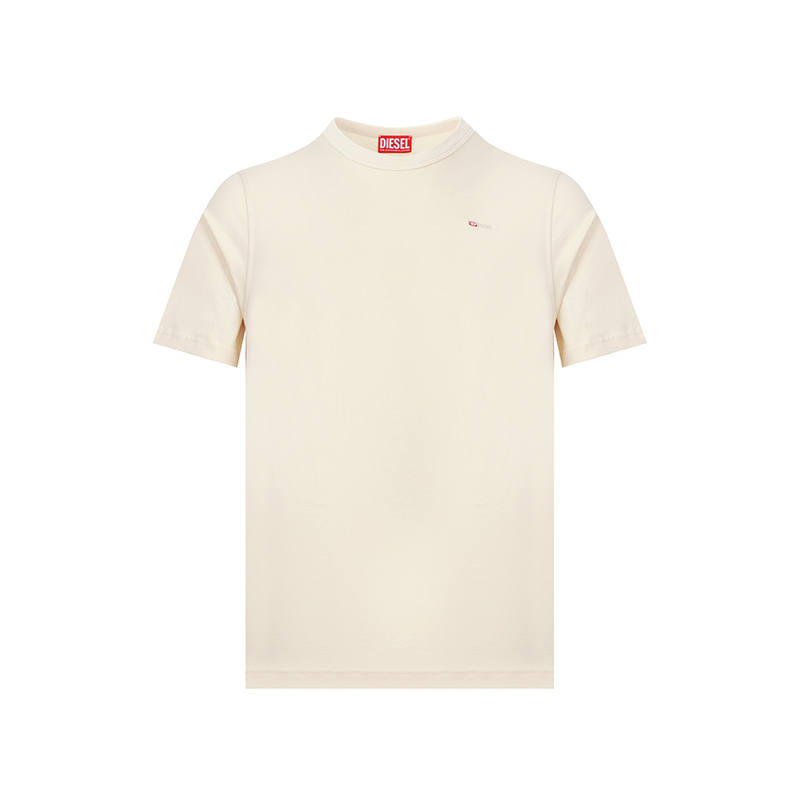 DIESEL T Shirts Men's Beige Crew Neck