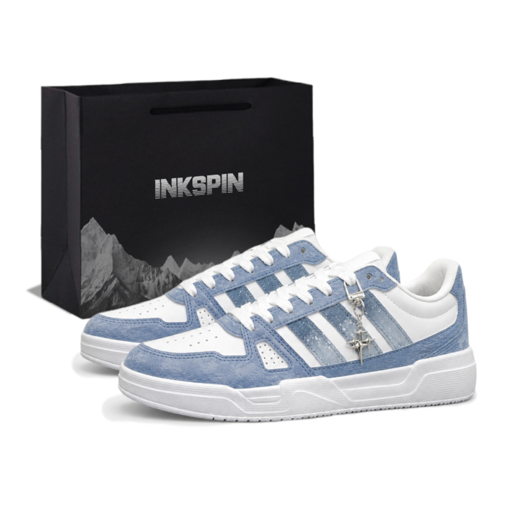 Adidas Adidas LITE BALLER Skateboard Shoes Unisex Low Top White/Blue