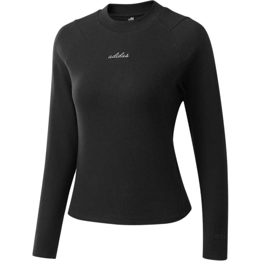 Adidas Adidas T Shirts Women's Black Crew Neck Moderate