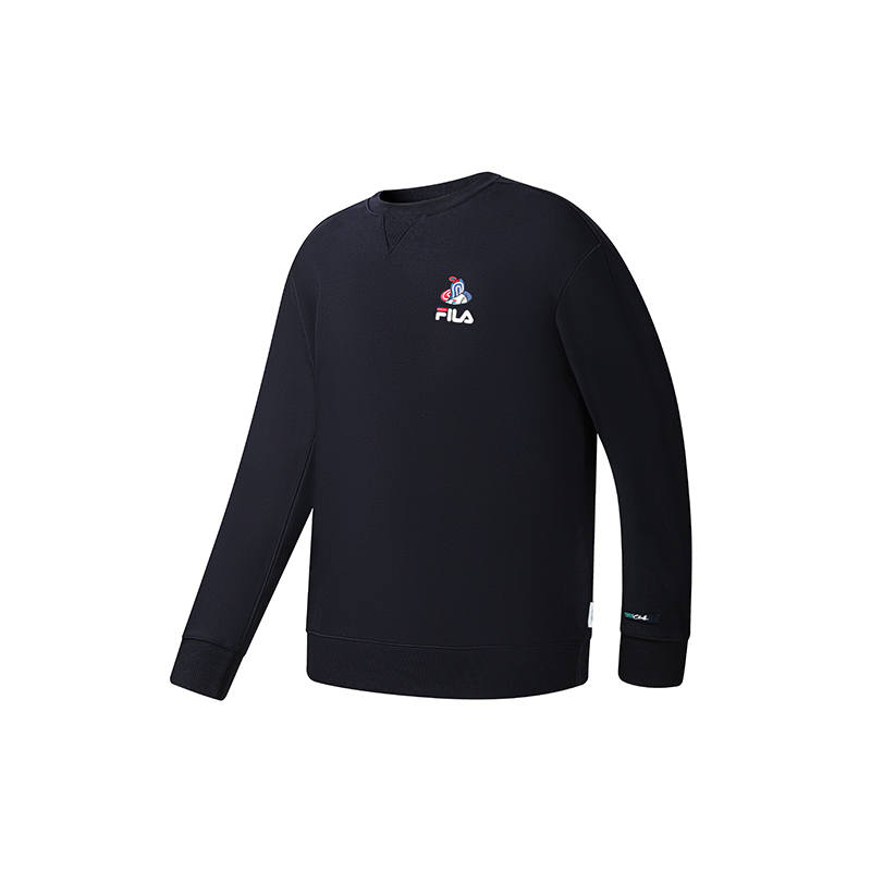 FILA Tennis Sweatshirts Unisex Legend Blue Crew Neck Moderate Other