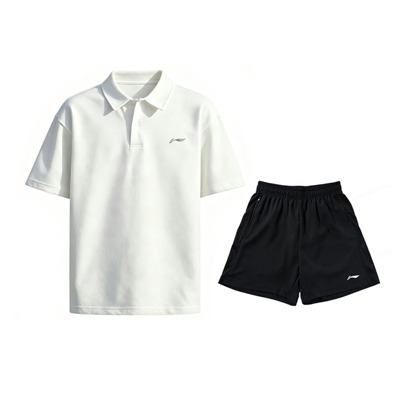 Li-Ning Li Ning Casual Sportswear Men's Polo Collar Moderate