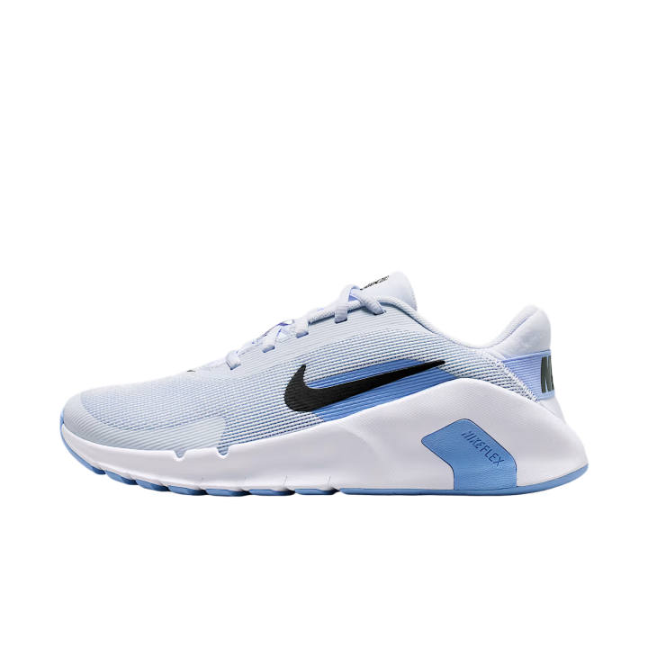 Nike Nike Flex Train Training Shoes Women's Low Top Soccer Gray/Aluminum Blue/White/Coal Black