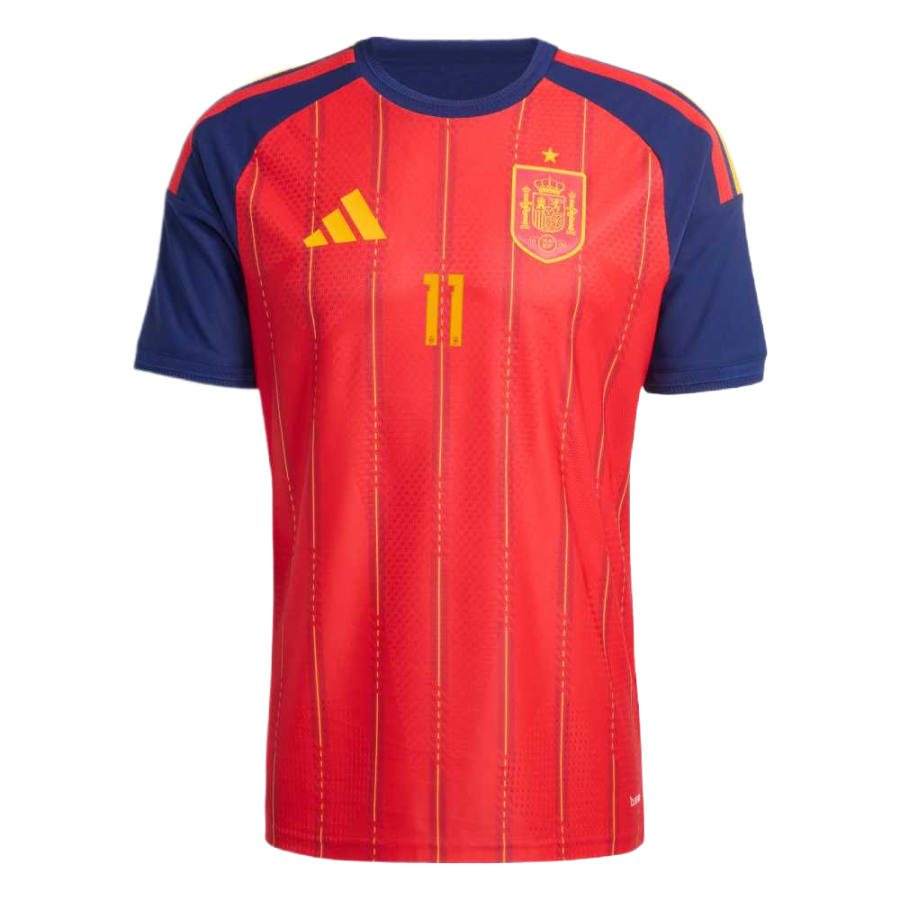 Adidas Adidas Spain National Team Soccer Jerseys Unisex Bright Red Crew Neck Moderate