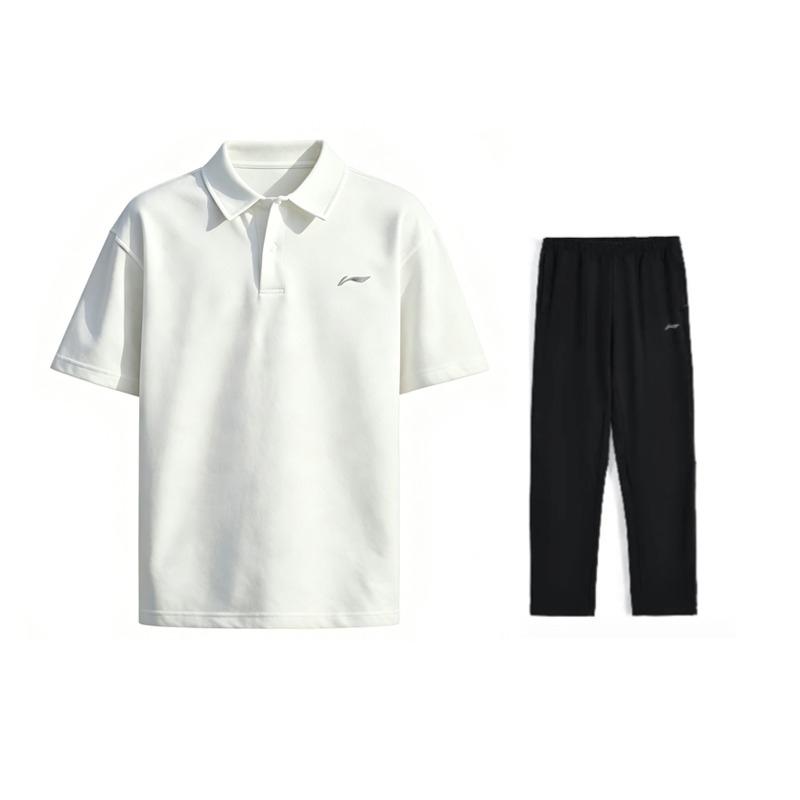 Li-Ning Li Ning Casual Sportswear Men's Polo Collar Moderate