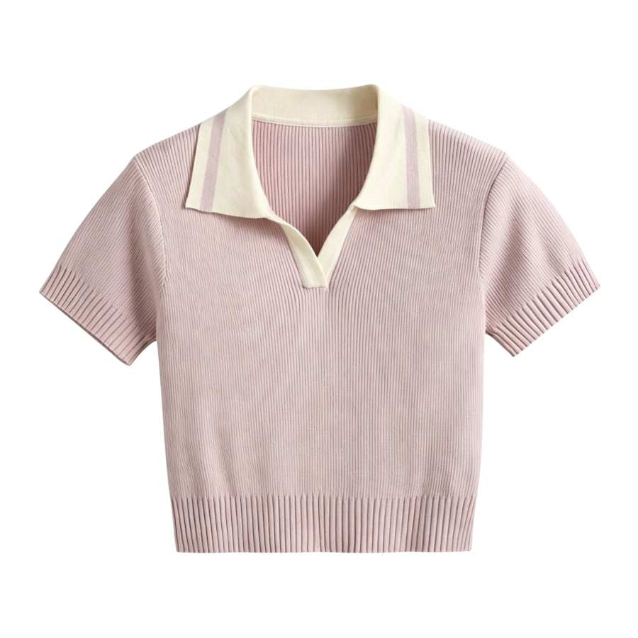 Sugarfunk Polo Shirts Women's Polo Collar Thin Straight Fit