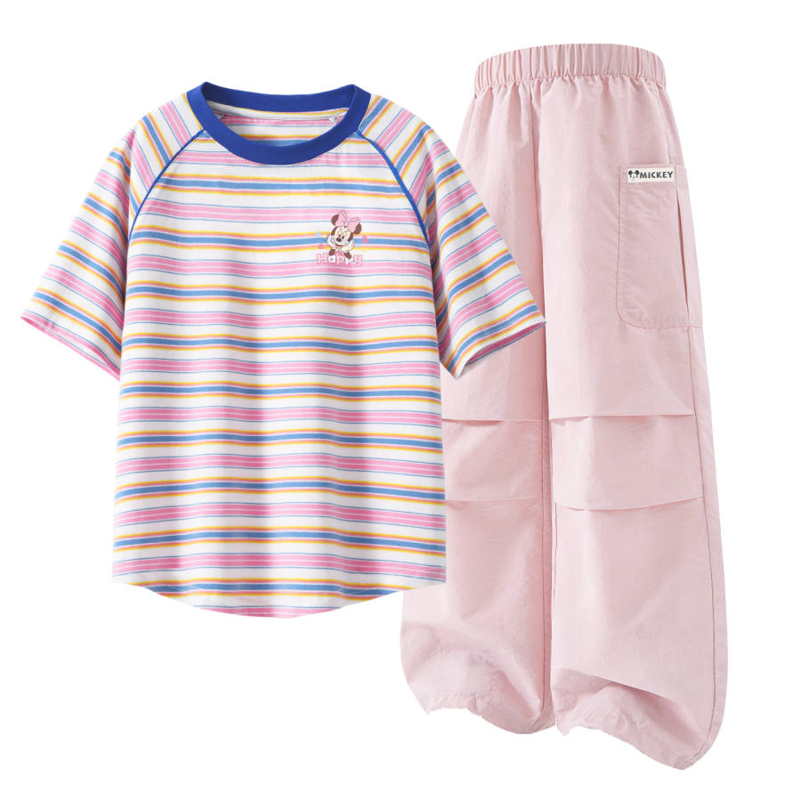 Disney Kids Casual Sportswear Crew Neck Thin Stretch Breathable