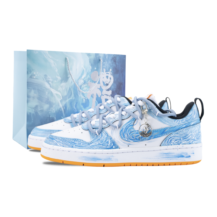 Nike Nike Court Borough Skateboard Shoes Unisex Low Top White/Blue