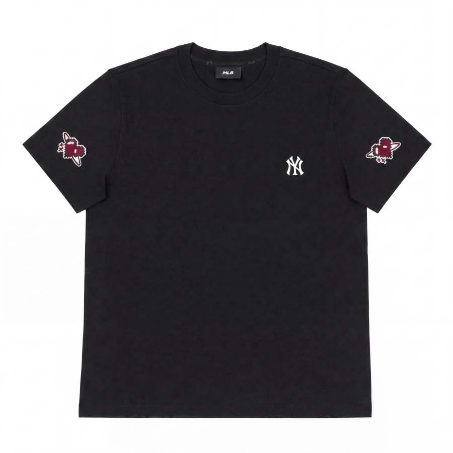 MLB MLB T Shirts Unisex Black Crew Neck Moderate
