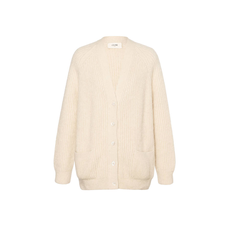 CELINE CELINE SS21 Solid Color Knitwear Women's Ecru