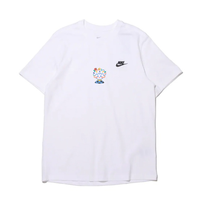 Nike Nike Sportswear T Shirts Unisex Dopamine Dressing Boy White Crew Neck Thin Straight Fit