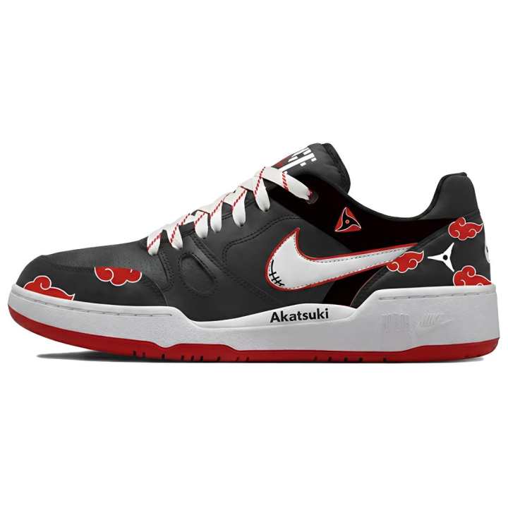 Nike Nike Full Force Skateboard Shoes Men's Low Top Black/Red
